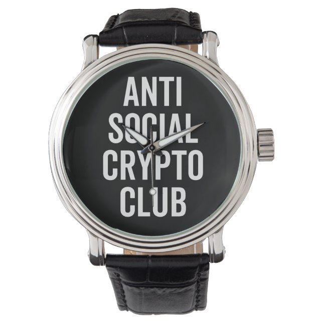 アンチSocial Crypto Club 腕時計 (正面)