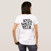 アンチSOCIAL WIFESクラブシャツ Tシャツ (裏面フル)