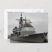 アンツィオの第二次世界大戦のアメリカ軍艦 ポストカード (正面/裏面)
