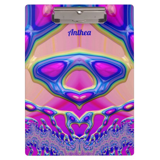 アンテア～奇怪な3D!～ピンクブルーグリーンオリジナル クリップボード (正面)