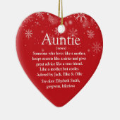 アンティお気に入りのア叔母デフィニションクリスマスホリデー セラミックオーナメント (右)