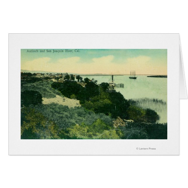 アンティオキアとサンホアキン川の空中眺め (正面横)