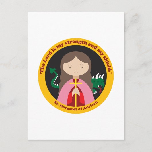 アンティオキアの聖マーガレット ポストカード (正面)