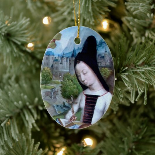 アンティオキアの聖マーガレット(詳細、M 070) セラミックオーナメント (ツリー)