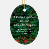 アンティオキアの聖マーガレット(詳細、M 070) セラミックオーナメント (裏面)