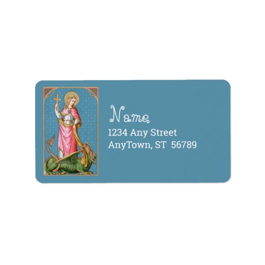 アンティオキアの聖マーガレット(SAU 038) ラベル (正面)