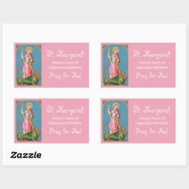 アンティオキアの聖マーガレット(SAU 038) 長方形シール