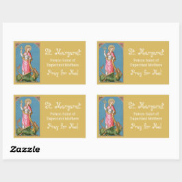 アンティオキアの聖マーガレット(SAU 038) 長方形シール