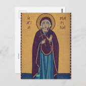 アンティオック正教会のキリスト教のアイコンの聖マリーナ ポストカード (正面/裏面)