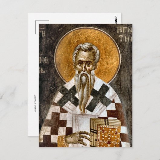 アンティオック正統キリスト教アイコンのイグネイシャス ポストカード (正面/裏面)