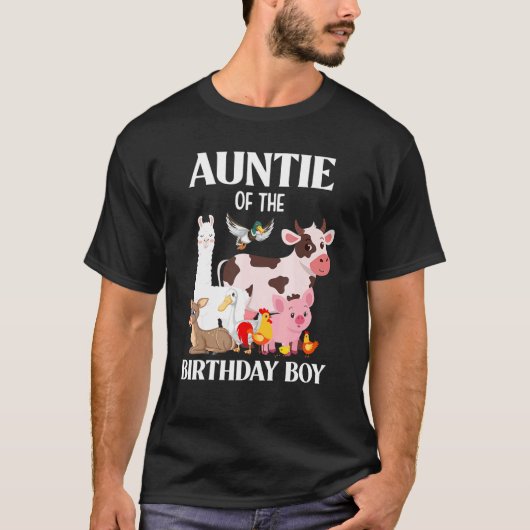 アンティオブザ誕生日ボーイファーム動物誕生日P Tシャツ (正面)