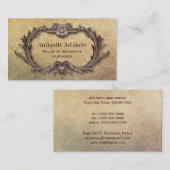 アンティキティパーチメントダマスク 名刺 (正面/裏面)