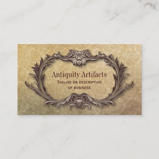 アンティキティパーチメントダマスク 名刺 (正面)