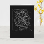 アンティキテラ機構スケッチ カード (黄色い花)