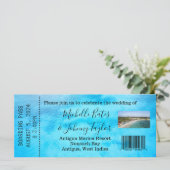 アンティグアでの結婚式の搭乗券 (スタンド正面)