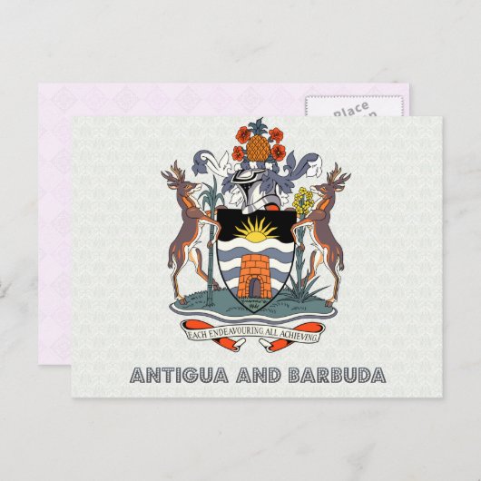 アンティグアとバ高品質ーブーダのコート ポストカード (正面/裏面)