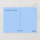 アンティグアのイングリッシュハーバーを望む ポストカード (裏面)