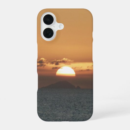 アンティグアのサンセット I 風景写真 iPhone 16ケース (裏面)