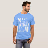 アンティグアの座標 少年 楽しい Tシャツ (正面フル)