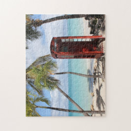 アンティグアの赤い公衆電話ブース ジグソーパズル