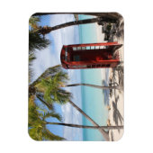 アンティグアの赤い公衆電話ブース マグネット (縦)