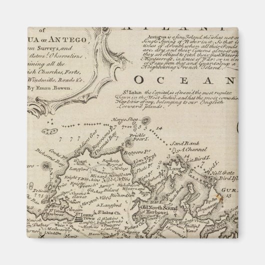 アンティグアまたはアンテゴ マグネット (正面)