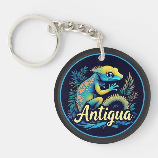 アンティグアアイランドゲカリブのッコ キーホルダー (正面)