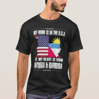 アンティグアアメリカンパトリオ誇りを持ったー栽培ホームハートUS Tシャツ