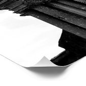 アンティグアグアテマラの白黒遺跡 ポスター (コーナー)