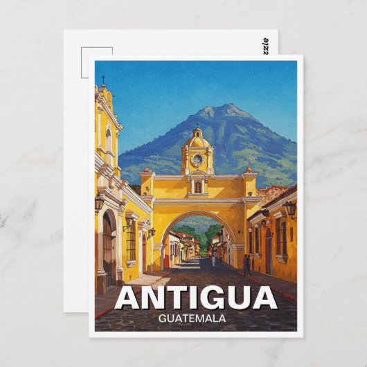 アンティグアグアテマラ旅行 ポストカード (正面/裏面)