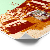 アンティグアテマラTucと火山のポスター ポスター (角)