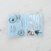 アンティグアパスポート結婚式招待状 招待状 (内部)