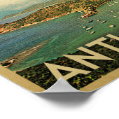 アンティグアポスターヴィンテージ旅行ポスタカリブのー ポスター (角)