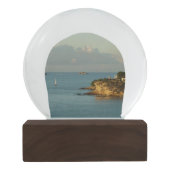 アンティグアンコーストビューティフルアイランドシースケープ スノーグローブ (裏面)