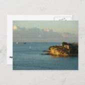 アンティグアンコーストビューティフルアイランドシースケープ ポストカード (正面/裏面)