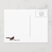 アンティグアンコーストビューティフルアイランドシースケープ ポストカード (裏面)