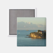 アンティグアンコーストビューティフルアイランドシースケープ マグネット (正面/裏面)