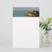 アンティグアンコーストビューティフルアイランドシースケープ 便箋 (スタンド正面)