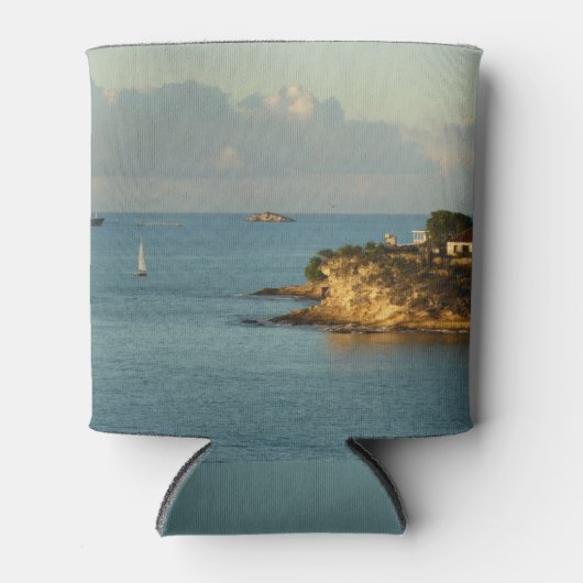 アンティグアンコーストビューティフルアイランドシースケープ 缶クーラー (正面)