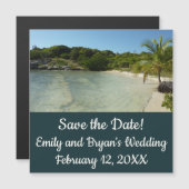 アンティグアンビーチ美しいトロピカルセーブ日 (正面/裏面)