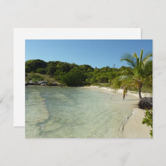 アンティグアンビーチ美しい熱帯風景 (正面/裏面)