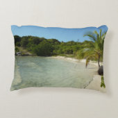 アンティグアンビーチ美しい熱帯風景 アクセントクッション (裏面)