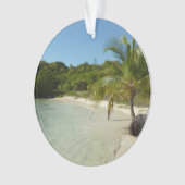 アンティグアンビーチ美しい熱帯風景 オーナメント (正面)