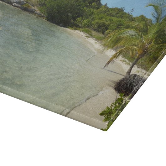 アンティグアンビーチ美しい熱帯風景 カッティングボード (角)