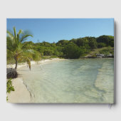 アンティグアンビーチ美しい熱帯風景 ゲストブック (裏面)