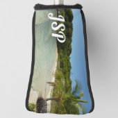 アンティグアンビーチ美しい熱帯風景 ゴルフヘッドカバー (回転90)