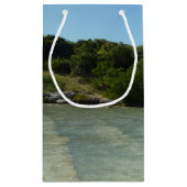 アンティグアンビーチ美しい熱帯風景 スモールペーパーバッグ (裏面)