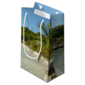 アンティグアンビーチ美しい熱帯風景 スモールペーパーバッグ (正面アングル)
