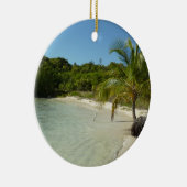 アンティグアンビーチ美しい熱帯風景 セラミックオーナメント (右)