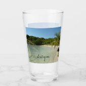 アンティグアンビーチ美しい熱帯風景 タンブラーグラス (正面)
